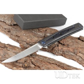 Carbon fiber D25 no logo D2 blade material  folding knife UD405476